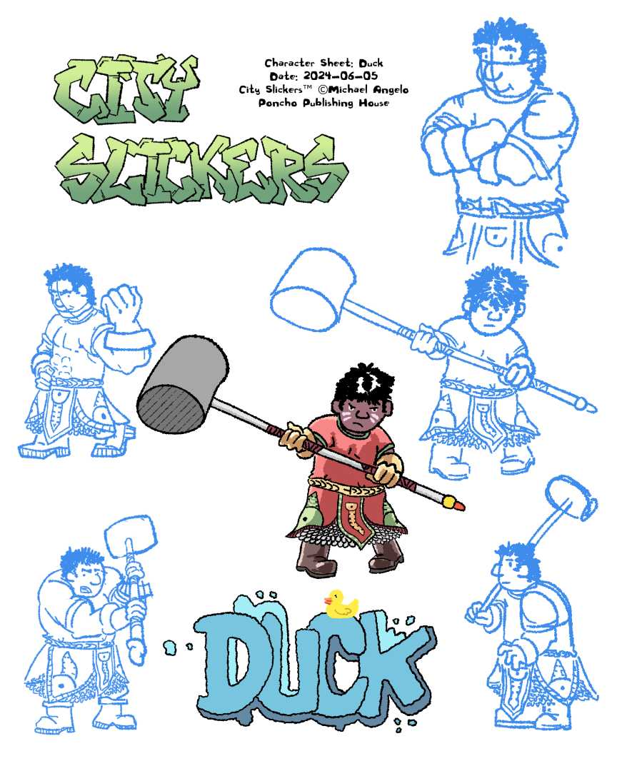 Character sheet of Duck.