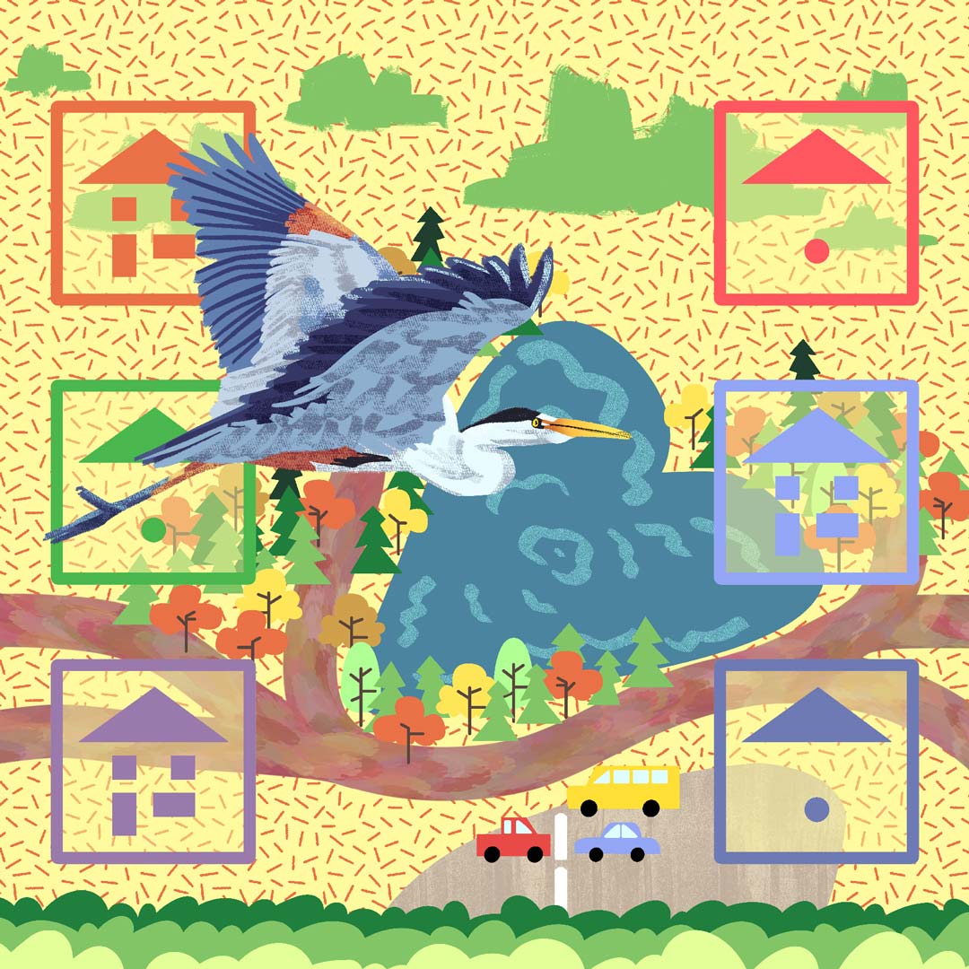 A square format version of the mural design.