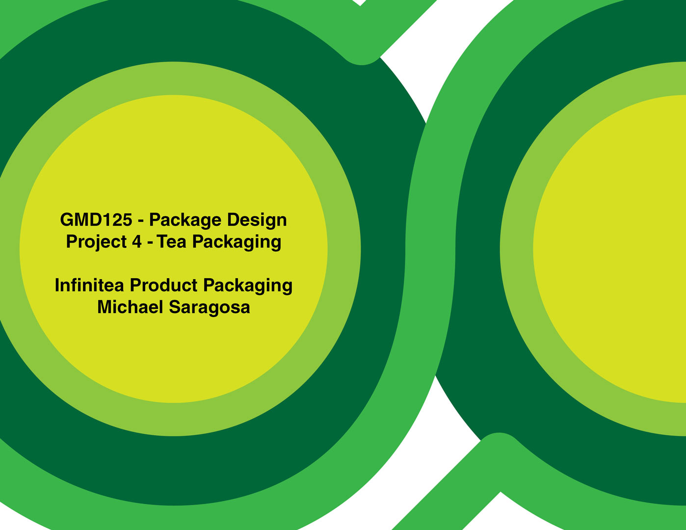 Cover page of Infinitea package design.