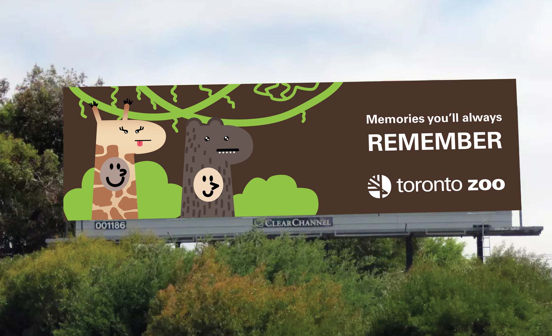 Toronto Zoo advertisement billboard advertisement mock-up.
