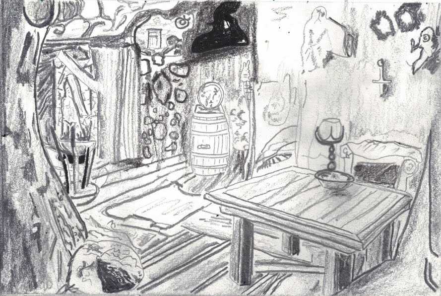 Concept Development Sketch for 'Mobius' project.